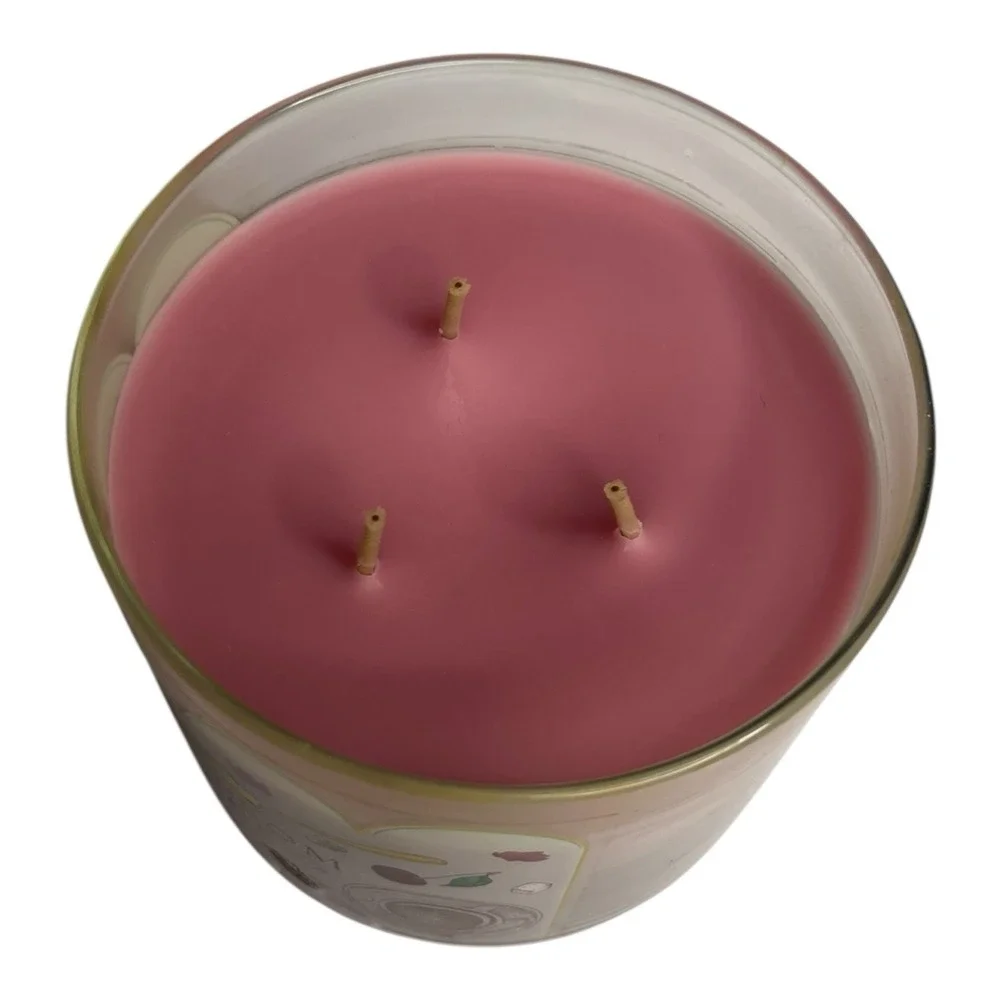 Bath & Body Works Cherry Blossom Pound Cake 3 Wick Scented Candle  14.5 oz